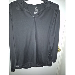 Under Armour Heatgear Black 1/4 Zip Loose Pullover XL Extra Large Nice‎